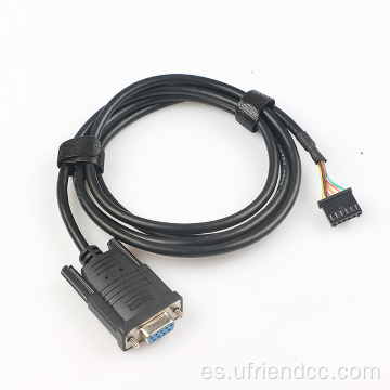 DB9 RS232 para depurar cables de vivienda